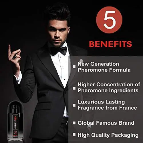 Pheromone Perfume for Men Male Pheromone Spray Attracting Cologne Intense 20ml