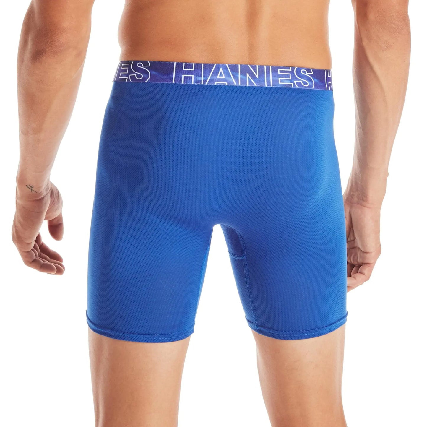 Hanes mens X-Temp 4-Way Performance Stretch Mesh 3-Pack Boxer Brief Large Assorted-3